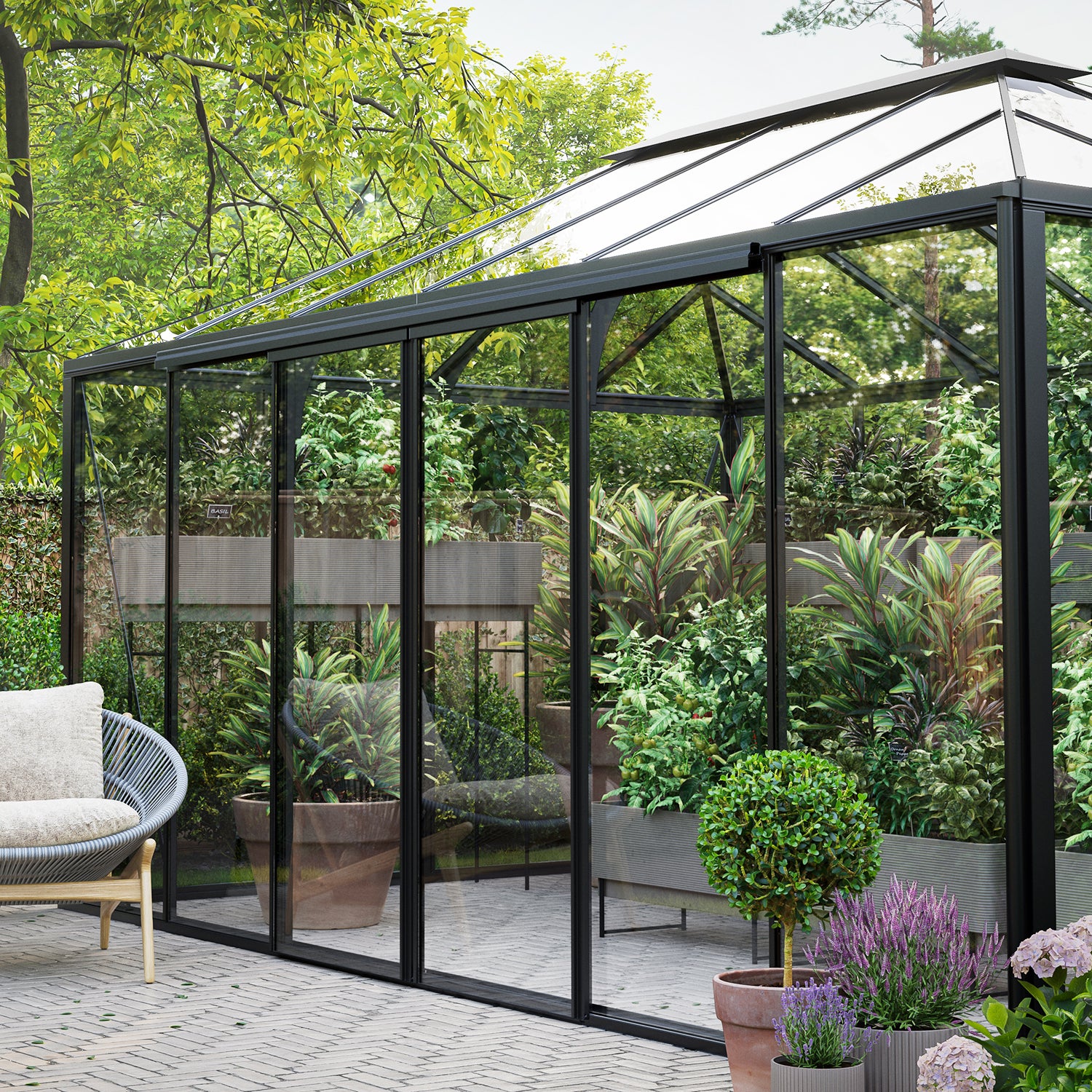 Scandiglas Pyramid Greenhouse - Image 4