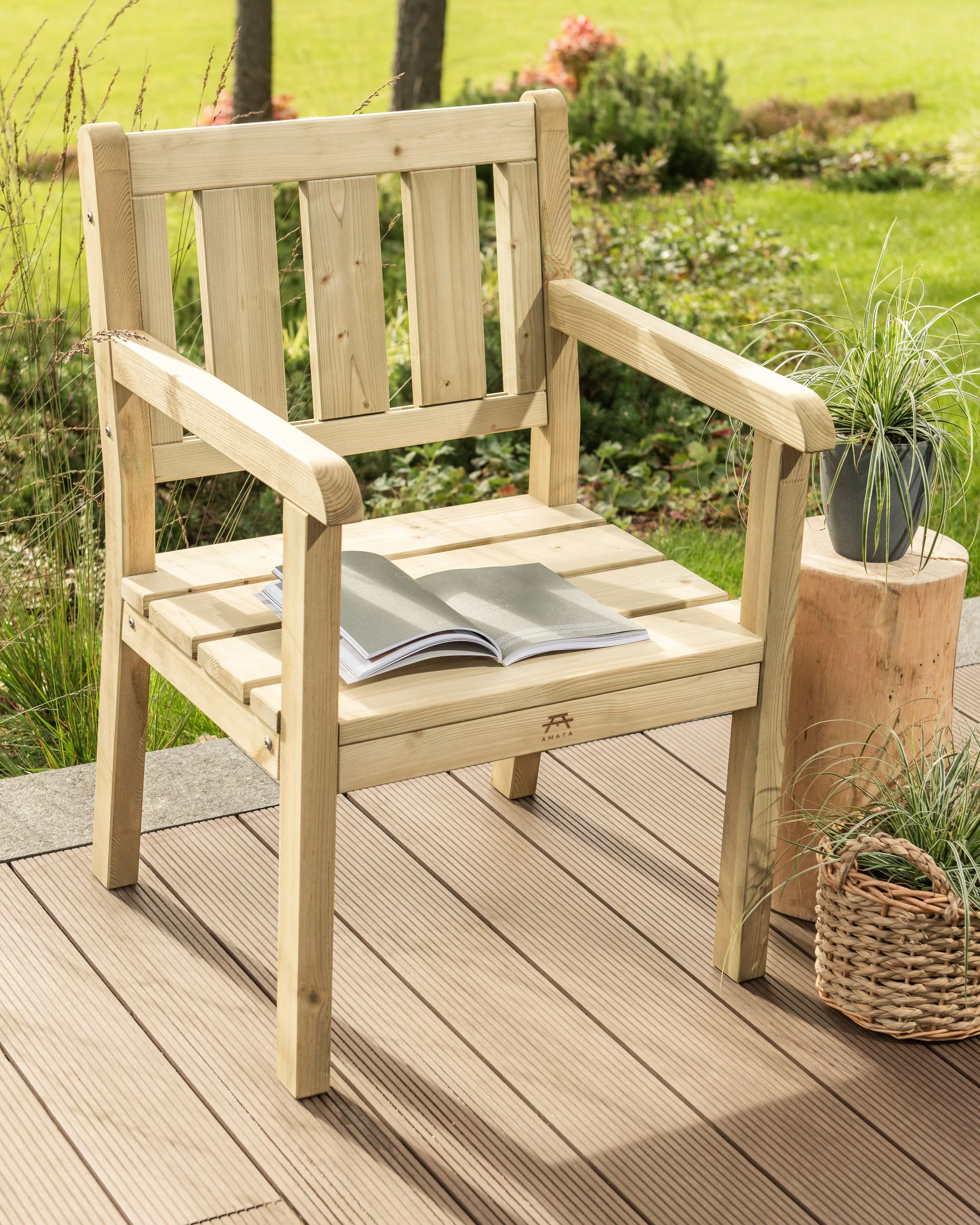 Amata Nordwood Garden Bench - Image 6