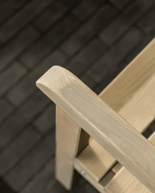 Amata Nordwood Three seat Garden Bench - Image 4